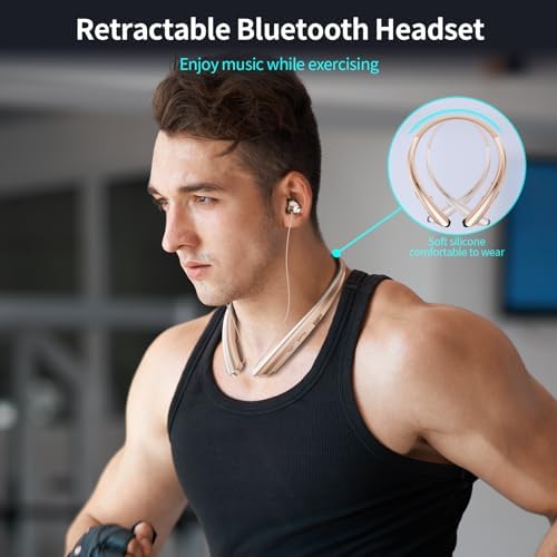 ZIQOPGD Advanced Bluetooth Neckband Earbuds – IPX5 Sweatproof Wireless Headphones with Superior Noise Cancellation & Integrated Microphone for Enhanced Comfort and Universal Compatibility with i Phone, Android, Samsung & PC – Ideal for Fitness Enthusiasts and Seamless Hands-Free Communication