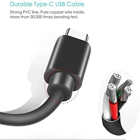 Maximize Your Charging Potential: 2-Pack 10 FT USB C Charger for Motorola Turbo Power Devices – Ultra-Fast Charging & Data Transfer Cables for Moto G Power, G Stylus, One 5 G UW Ace, and Edge Series – Robust Design with Reinforced Connectors for Unmatched Durability – Perfect for Home and On-the-Go Use