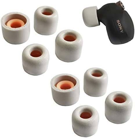 Premium Memory Foam Eartips for Sony WF-1000 Series – Superior Comfort & Noise Isolation Replacement Tips for WF-1000 XM4, XM5, XM3, SP900, XB700, WI-1000 X – 3 Pairs in Classic Black for Enhanced Audio Experience and Compatibility