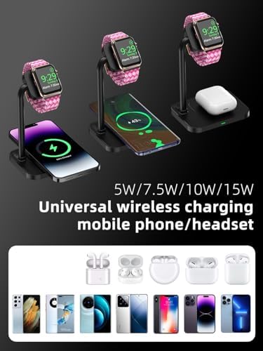 Advanced 2-in-1 Charging Station for i Watch & i Phone – Fast Charging Dock for i Phone 16/15/14/13/12/11/X/8, i Watch Series Ultra/10/9/8/7/6/SE/5/4/3/2/1, and Air Pods 2/3/4 – Elegant White Design for Optimal Device Organization and Speed Boost