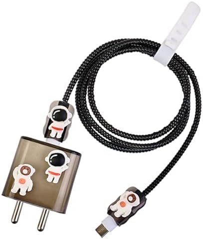 Adorable 3 D Cartoon Charger Protectors – Kitty & Bear Pack of 2 for i Phone 11, 12, 13, 14 Pro Max – Cute Silicone Cable Sleeves for Enhanced Durability & Style – Protect Your Charging Heads from Damage & Dust with Kawaii Designs – Compatible with 18 W & 20 W i Phone Chargers – Lightweight & Portable Charging Accessories for Everyday Use