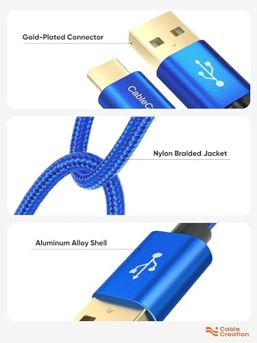 Compact USB C Cable Duo – 0.5 FT Braided Fast Charging Cables for Seamless Data Transfer | 3 A Power & 480 Mbps Speed | Ultimate Compatibility for Mac Book Air, Galaxy S22 Ultra, Stylus Pen, and More | Durable Design | Ideal for On-the-Go Connectivity