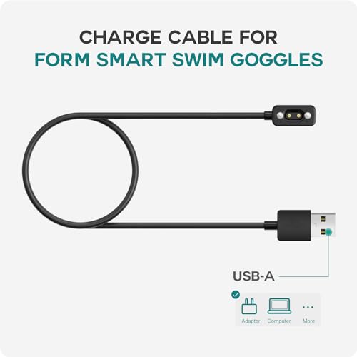 Enhance Your Swim Training Efficiency with the TUSITA 1-Meter Charger Cable for Form Smart Swim Goggles – Robust and Fast Charging Solution for Athletes, Ensuring Reliable Power and Seamless Compatibility On-the-Go