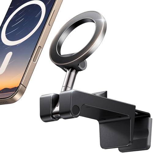 UGREEN Airplane Phone Holder for Magsafe Air Plane Travel Essentials Magnetic Phone Mount Compatible with iPhone 16 15 14 13 12 Pro Max Mini Magsafe Case, Handsfree for Long Flight Flying – Enhanced Compatibility and Speed