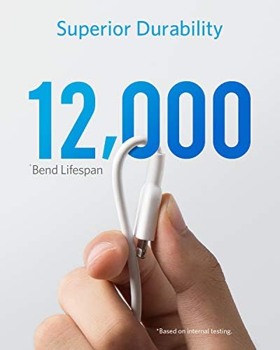 Powerline II Lightning Cable by Anker – MFi Certified 3 FT USB Charging & Sync Cord for i Phone 11, SE, Xs, XR, and More – Durable, High-Speed Data Transfer, Tangle-Free Design for Everyday Convenience and Travel