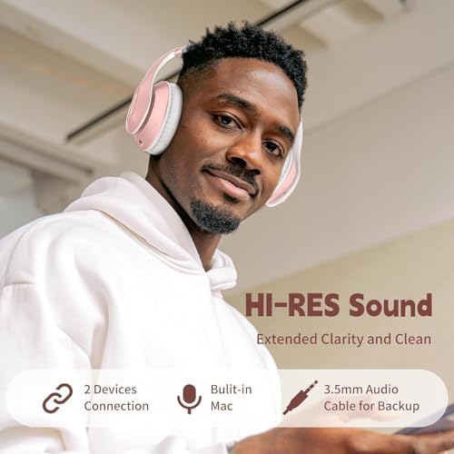 Transform Your Listening Experience: Glynzak Premium Wireless Over-Ear Headphones with 65-Hour Playtime, Hi-Fi Stereo Sound, and Custom EQ Settings – Perfect for Travel, Gaming, and Daily Use