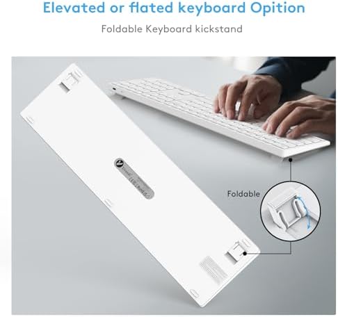 Revolutionize Your Typing with the Ultimate Full-Size Wireless Bluetooth Keyboard for Mac – Ergonomic Design, Numeric Keypad, and 90-Day Rechargeable Battery for Seamless Productivity and Comfort Across i Mac, Mac mini, Mac Book Pro, and Air