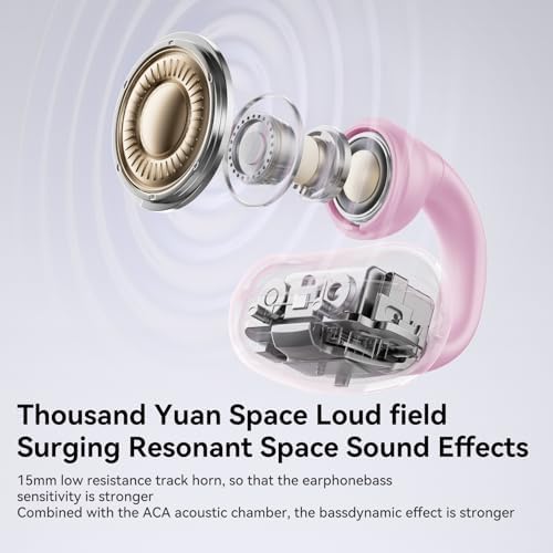 Sanag Bluetooth 5.3 Wireless Earbuds with MIC – Open-Ear Comfort for Seamless Listening and Clear Calls, Enhanced Battery Life & Durable Charging Case for Ultimate Convenience