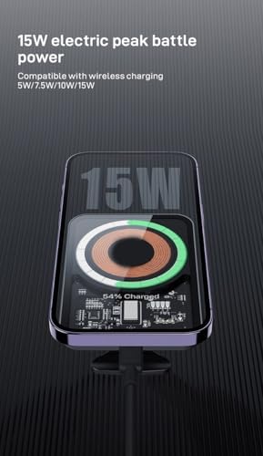 for 15W Magnetic Wireless Car Charger Mount, 360° Rotation, Air Vent Phone Holder with Strong Magnetic Core, Black – Enhanced Compatibility and Speed