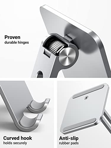 UGREEN Adjustable Tablet Stand for i Pad – Sturdy Aluminum Desk Holder with Enhanced Stability for Pro, Air, and Mini Models – Optimized Viewing Comfort, Portable Design, and Sleek Black Finish – Ideal Home & Office Accessory