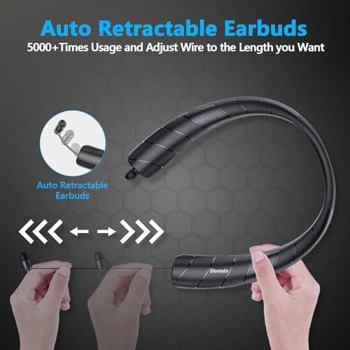 Transform Your Audio Journey with Gardway’s Dual-Function Neckband Bluetooth Headphones and Portable Speaker – Immerse in High-Fidelity 3 D Stereo Sound, Effortless Hands-Free Calling, and Waterproof Durability – Perfect for Home, Office, and Outdoor Adventures – Quick Device Pairing with Integrated Microphone for Seamless Connectivity – Ultra-Lightweight Design for On-the-Go Music and Calls