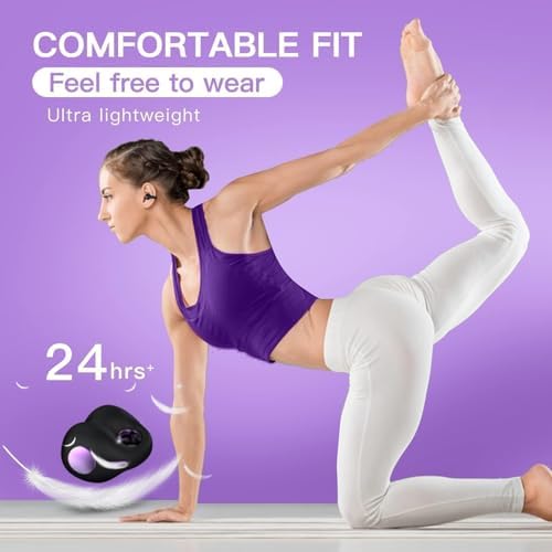 Open-Ear Bone Conduction Bluetooth Ear Clips – Lightweight, Sweatproof Wireless Earbuds for Active Lifestyles, Seamless Device Pairing, and Enhanced Environmental Awareness