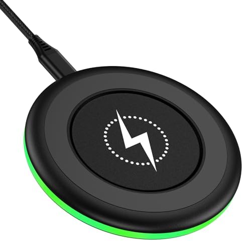 HOOTEK 15 W Multi-Device Wireless Charging Pad – Ultra-Fast Charging Station for Google Pixel 9 Series, Samsung Galaxy S25, and i Phone 16 – Enhanced Compatibility with Multi-Protect Safety Features and Non-Slip Design – Ideal for Qi-Enabled Devices Including Air Pods and Galaxy Buds – Experience Effortless Power with Case-Friendly Convenience and LED Charging Indicator