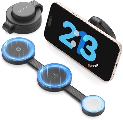 Revolutionary 3-in-1 Travel Magnetic Wireless Charging Station – Fast Mag-Safe Charger for Apple Devices, Compatible with i Phone 16/15/14/13/12 Pro Max Plus, Apple Watch, and Air Pods (Black) – Enhanced Cooling Tech, Portable Design, Perfect for On-the-Go!
