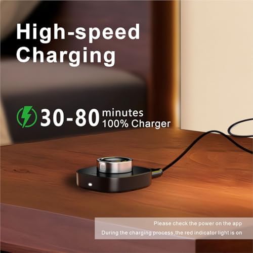 Oura Ring Gen3 Charger Dock for Size 9 – Rapid USB-C Charging Station with Sleek Black Finish – Portable Power Hub for Active Lifestyles – Recharge in Just 60-90 Minutes for Uninterrupted Health Tracking and Wellness Monitoring