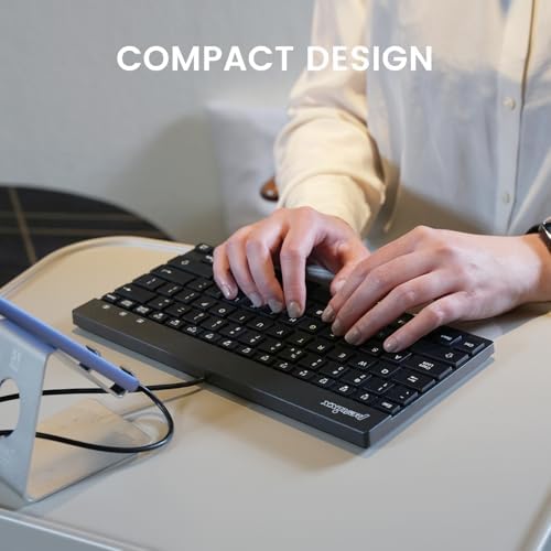 Elevate Your Typing Experience with the Perixx PERIBOARD-326 Wired Mini Backlit USB Keyboard – Compact Design, Low Profile Keys, and Adjustable Lighting for Optimal Comfort and Productivity at Home or On-the-Go
