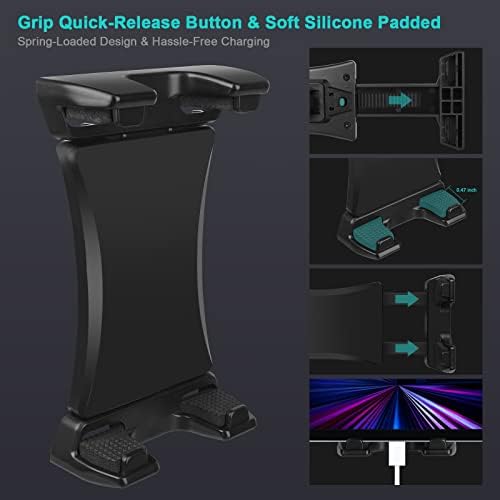 Ultimate 360° Flexible Car Tablet Mount with 13″ Gooseneck – Secure Windshield Holder for i Pad Pro, Samsung Galaxy & More – Adjustable Viewing Angle for Safe Navigation & Hands-Free Calls – Ideal for Truck & SUV Use – Enhanced Compatibility for 4.7″ to 12.9″ Devices