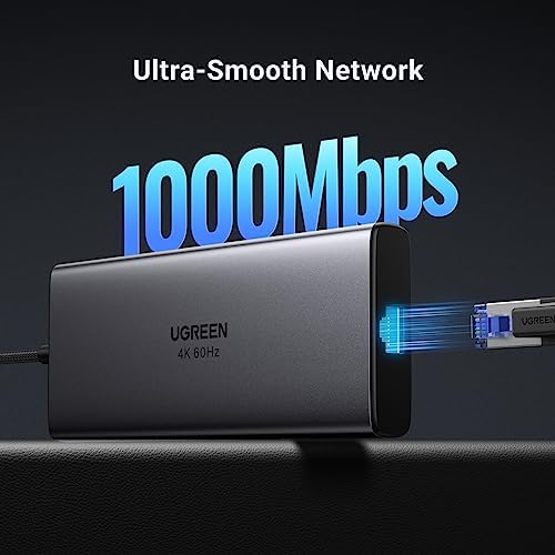 UGREEN Revodok Pro 109 9-in-1 USB C Hub – Ultimate 10 Gbps Connectivity with 4 K HDMI, 100 W Power Delivery, and Gigabit Ethernet for Mac Book, i Phone 15/16 Pro/Max, and Think Pad – Unleash Seamless Performance and Versatile Accessory for Professionals
