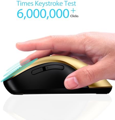 Upgrade Your Workflow with the Memzuoix 2.4 G Wireless Mouse – Ergonomic and Portable 1400 DPI USB Mouse for Laptop, PC & Desktop | 5 Customizable Buttons for Ultimate Control | Ideal for Professionals and Casual Users Alike