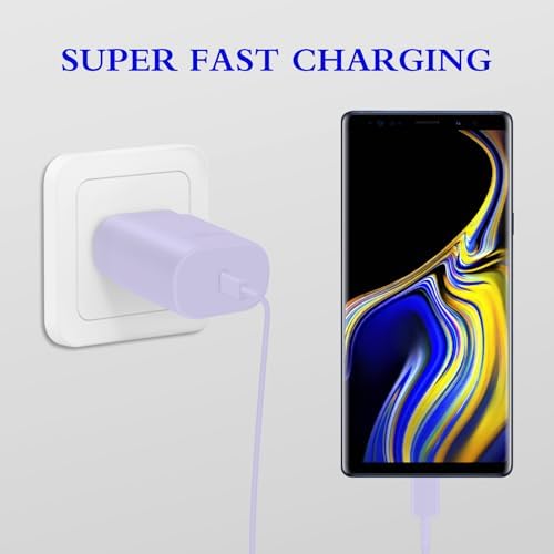 Experience Unmatched Fast Charging with the GUUSMART 2-Pack 25 W Type C Charger & 6 ft USB C Cable – Ideal for Galaxy S23 Ultra, i Phone 15 Series & More – Compact, Lightweight, and Sleek Black Design for On-the-Go Efficiency – Power Up to 3 x Faster with Enhanced Compatibility and Durability