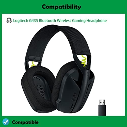 Upgrade Your Logitech G435 Gaming Headset with Premium Noise-Isolating Ear Cushion Replacement Pads – Unmatched Comfort, Breathable Materials, and Easy Installation for Extended Playtime