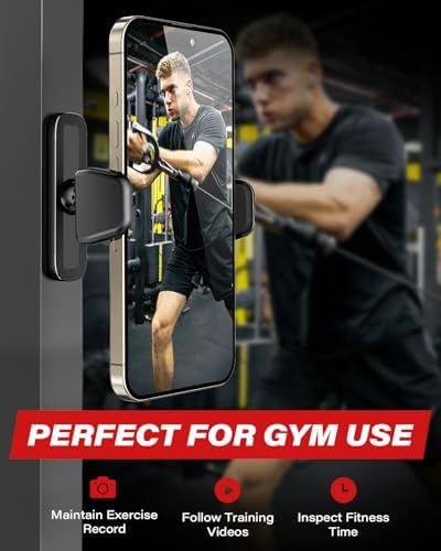 APPS2 Car Gym Magnetic Phone Holder – 360-Degree Adjustable Mount for Smartphones (4.7-6.5″) – Durable Alloy Base & Joint – Sleek Design for Enhanced Safety & Convenience on the Road – Optimal Viewing Angles for Navigation & Hands-Free Calls – Reliable Magnetic Grip for Secure Smartphone Support – Compact Gym Phone Accessory for Easy Installation & Use – Elevate Your Driving Experience with Robust Performance & Stylish Aesthetics