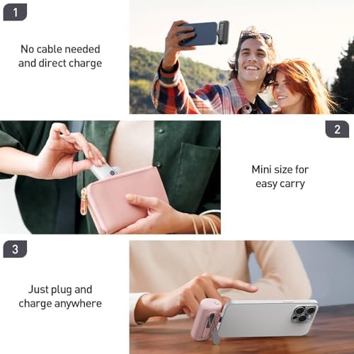 i WALK 5000 m Ah Portable Charger for i Phone 15 & 16 Series – 20 W PD Fast Charging USB-C Power Bank with LED Battery Indicator – Lightweight, High-Capacity Power Bank Compatible with i Phone 15 Plus, 15 Pro, 15 Pro Max & Samsung Devices – Ultimate Travel Companion for On-the-Go Charging