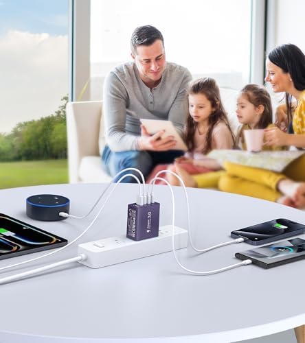 Efficient 50 W Dual USB-C Wall Charger Duo – Rapid Multi-Device Power Adapter for i Phone 16/15/14/13/12, i Pads, and Android Smartphones – Compact Fast Charging Solution for On-the-Go Professionals