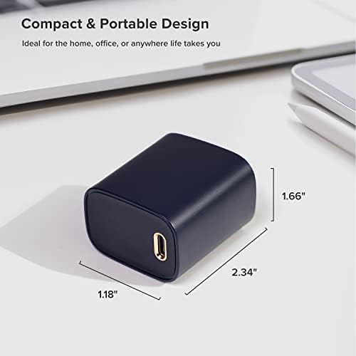 i Ottie Rapid Volt 30 W High-Speed Car Charger – USB-C Power Adapter for Google, Samsung & Apple Devices – Compact & Durable Fast Charger with Safety Features for On-the-Go Charging