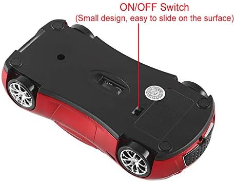 Sleek Yellow Wireless Car Mouse – Cool Sports Car Design for Enhanced Precision with 1600 DPI Optical Technology | Lightweight & Portable USB Receiver Mouse for Laptops, PCs, and Travel | Perfect Gift for Tech Lovers and Professionals