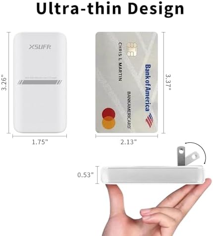 Compact 45 W Dual USB-C Wall Charger with Ga N Technology – Super Fast Charging Adapter for Laptops, Smartphones, and Tablets – Ideal Travel Companion with Folding Plug Design – Enhanced Power Delivery 3.0 for Samsung Galaxy and More – Lightweight and Efficient Charging Solution