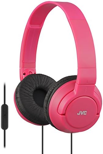 JVC White Flat Foldable On-Ear Headphones – Ultra-Lightweight Design with Integrated Microphone for Superior Comfort and Premium Sound Quality, Perfect for Music Aficionados and Effortless Hands-Free Communication