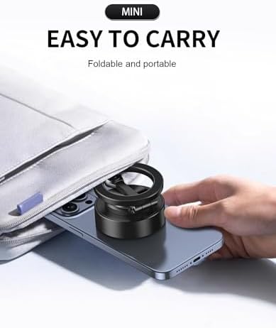 Vacuum Suction Phone Mount, 360 Car Magnetic Phone Holder, Wireless Charging Vacuum Suction Phone Holder, Magnetic Suction Phone Mount (027) – Enhanced Compatibility and Speed