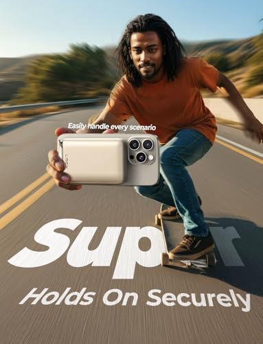 LISEN Qi2 Certified 15 W Mag Safe Portable Charger – 10,000 m Ah Battery Pack with Foldable Stand, Fast 30 W USB-C Charging for i Phone 16/15/14/13 – Sleek Wireless Power Bank for On-the-Go Convenience and Enhanced Compatibility