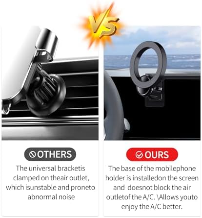 BMW X5, X6, X7 Car Phone Holder (2023-2025) | Mag Safe Compatible 360° Rotation Mount for 14.9-Inch Screen | Secure & Convenient Smartphone Cradle for Enhanced Driving Safety and Navigation Ease
