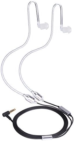 KINDEN Air Tube Binaural Headset with Microphone – Premium Noise Cancelling Earbuds Featuring Deep Bass for Smartphones, Tablets, and MP3 Players – Comfortable, Lightweight Design with Enhanced Compatibility for HTC, Sony, and Apple Devices