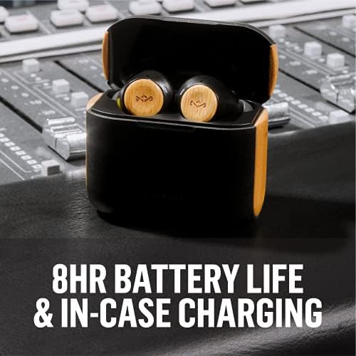 Experience Superior Sound with House of Marley Rebel True Wireless Earbuds – Eco-Friendly Bluetooth Connectivity, 8-Hour Battery Life, Microphone for Hands-Free Calls, and Enhanced Device Compatibility in Sleek Signature Black – Perfect for Music Lovers and Sustainable Living Enthusiasts