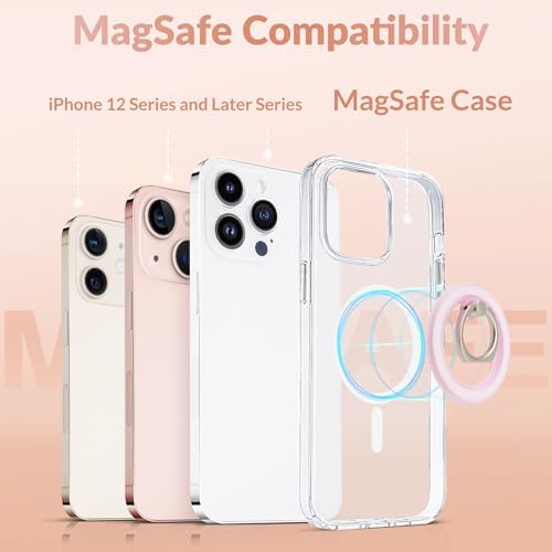 Revolutionary Magnetic Phone Ring Holder for i Phone 12-16 – Enhanced Grip and 360° Flexibility – Black Translucent – Perfect for Mag Safe Cases and Wireless Charging Compatibility – Effortless One-Handed Texting, Hands-Free Video Watching, and Selfie Capturing – Ultimate Stability with Powerful Magnets – Ideal for Everyday Use and On-the-Go Convenience – Transform Your Smartphone Experience with Enhanced Control and Style – Not Suitable for Non-Mag Safe Cases – Elevate Your Mobile Accessory Game Today!