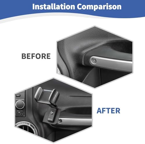 RT-TCZ Jeep TJ Phone & Walkie Talkie Mount Bracket – Durable, Easy-Install Holder for 1997-2006 Wrangler Models – Ultimate Off-Road Accessory for Secure Device Management and Enhanced Communication