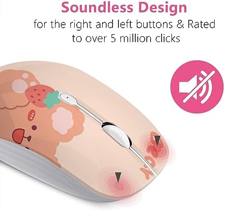 Ultra-Quiet Wireless Mouse with Nano Receiver – Perfect for PC, Laptop & Mac Book | Portable Optical Mice for Effortless Navigation | Ergonomic Design for Comfort & Productivity | Ideal for Mobile Professionals & Students