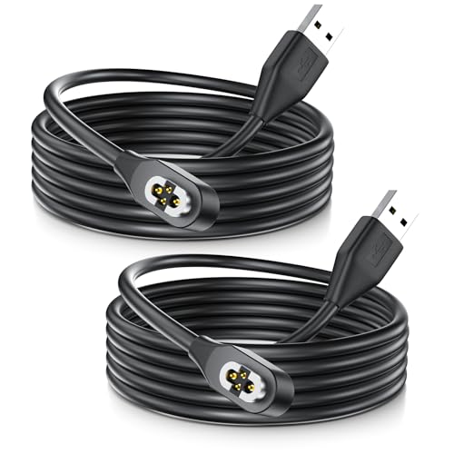 (2Pack)4Pin Magnetic Charging Cable for OpenSwim Pro, Shokz Charging Cable Compatible With AfterShokz S710 Bone Conduction Headphones, Shokz Charger Cable Support Transferring Files (3.3ft/1m) – Enhanced Compatibility and Speed