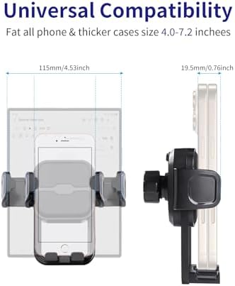 Precision-Fit Car Phone Holder for 2022-2025 Land Rover Defender & 2024-2025 Range Rover Evoque – Effortlessly Secure Your 11.4-Inch Screen Device with Innovative Clip Design for Enhanced Navigation – Essential Smartphone Mounting Solution with Universal Compatibility and Stylish Integration for Superior Driving Experience