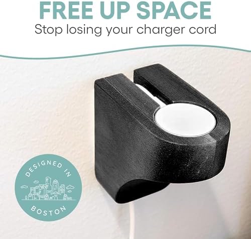 Elevate Your Charging Game: Premium Acacia Wood Wall Mount for Apple Watch Series 9 – Stylish Wooden Dock with 3 M Command Strips for Effortless Installation and Fast Charging Compatibility for All i Watch Models – Space-Saving Design for Modern Living