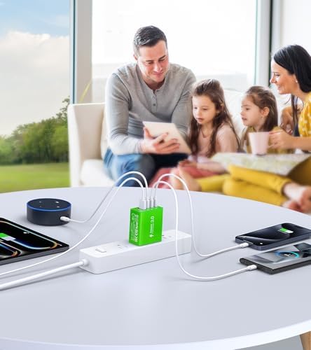 Efficient 50 W Dual USB-C Wall Charger Duo – Rapid Multi-Device Power Adapter for i Phone 16/15/14/13/12, i Pads, and Android Smartphones – Compact Fast Charging Solution for On-the-Go Professionals
