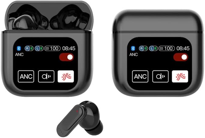 Revolutionary True Wireless ANC Earbuds with Advanced Bluetooth 5.4 – Immerse in Deep Bass Stereo Sound, Effortless LED Touch Control & Built-in Mic for Gaming Sessions – Seamless Compatibility with Android, i OS, Tablets & Laptops – Transform Your Listening Journey Today