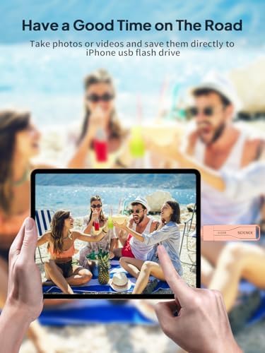 Unleash Your Digital Freedom with the SCICNCE 512 GB Flash Drive: Effortless Plug and Play Memory Stick for i Phone, i Pad, Android, and PC – Ultimate Storage Solution for Photos, Videos, and Documents in Sleek Metal Silver Design – Fast Transfers, No App Required, Perfect for On-the-Go Backup