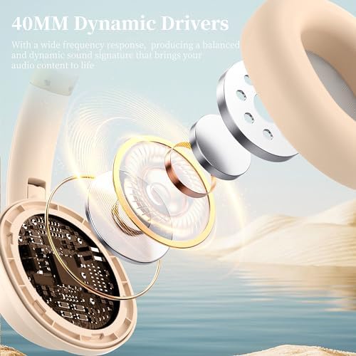 Discover the Ultimate Audio Experience with Falebare Over-Ear Bluetooth Noise Cancelling Headphones – 80-Hour Playtime, Cutting-Edge Comfort, and Powerful Deep Bass for Uninterrupted Listening Anywhere You Go