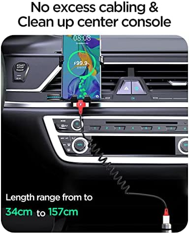 AICase 90 Degree Coiled Lightning Cable – 6 ft Flexible Nylon Charging Cord with Right Angle Design for Enhanced Gaming Experience, LED Indicator for Fast Charge & Data Syncing, Compatible with i Phone XS/XS Max/XR/X/8/8 Plus/7/7 Plus, i Pad Pro & More
