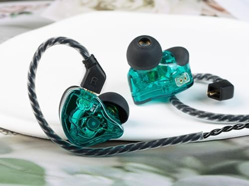 YINYOO KZ ZST Colorful Hybrid In-Ear Earphones – 1 BA + 1 DD Hi-Fi Wired Gaming Headset with Noise Isolation for Superior Audio Clarity – Stylish, Ergonomic Design for Enhanced Comfort and Compatibility