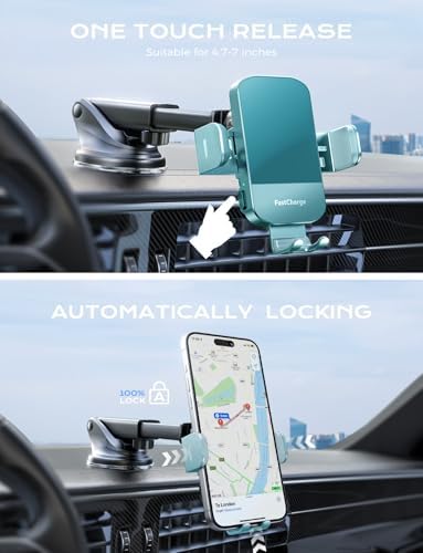 CHGeek 15 W Wireless Car Charger & Auto-Clamping Phone Mount – Fast Qi Charging Solution for i Phone 15/14/13/12/11 Pro Max & Samsung Galaxy S25/S24/S23/S22/S21/S20 – Stylish Pink Design for Modern Drivers – Effortless Device Security & Optimal Viewing Angles